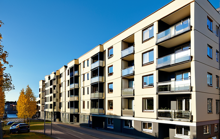 Modern Apartment Building Investment**

"Exterior of a modern apartment building in Stockholm, Sweden, bathed in golden hour light, showcasing well-maintained balconies and clean lines. Professional photography, blue sky, safe for work, appropriate content, fully clothed, professional, modest, family-friendly, perfect anatomy, correct proportions, natural pose, well-formed hands, proper finger count, natural body proportions."

**